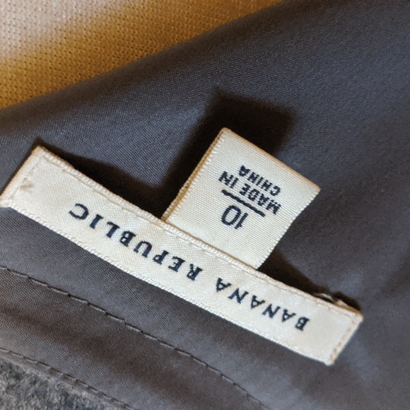 NEW Banana Republic Grey Wool Spandex Poly Lining Dress w Pockets! - Picture 8 of 10